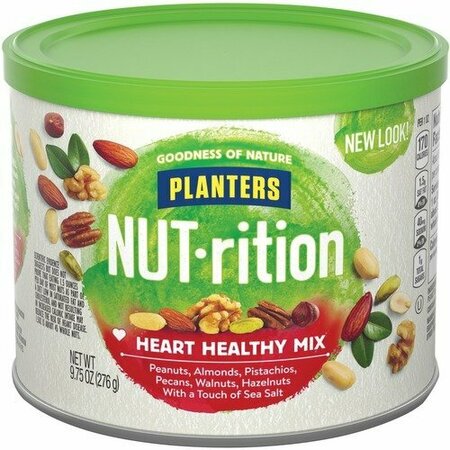 KRAFT FOODS Planters Heart Healthy Mix, Assorted Nuts, 9.75oz., Green KRF05957